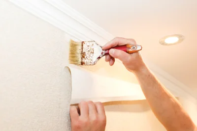 Pose de papier peint à Moustier-en-Fagne — revêtements muraux et toiles de verre